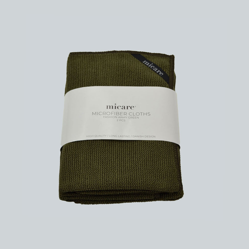 micare Microfiber cloth | 35 × 35 cm (2 pieces) – Fashion Army Green