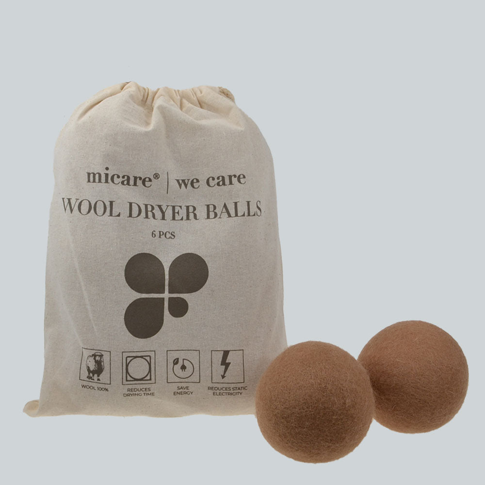 micare WOOL DRYER BALLS – 100% WOOL | 6 PCS – product image 2